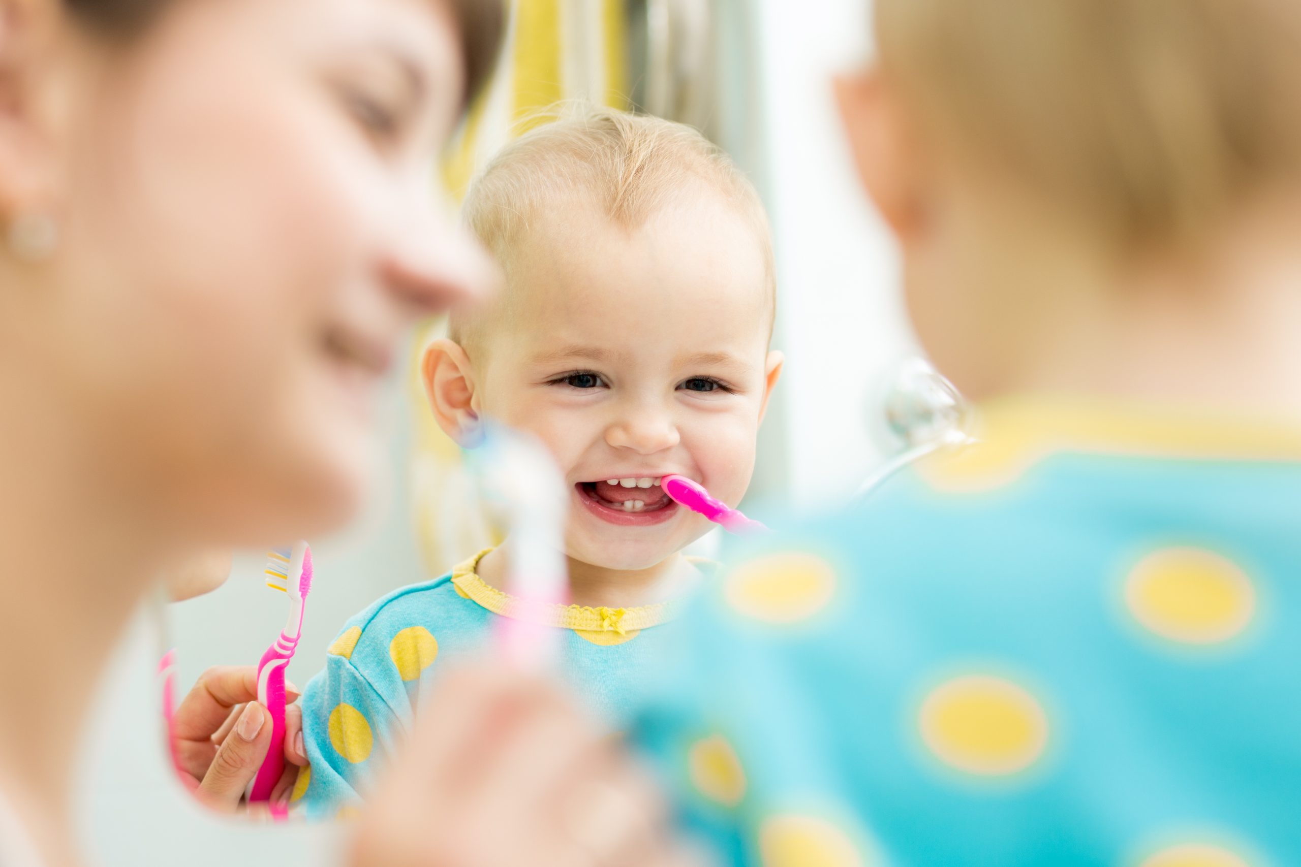 Make tooth brushing a habit as soon as the first tooth appears
